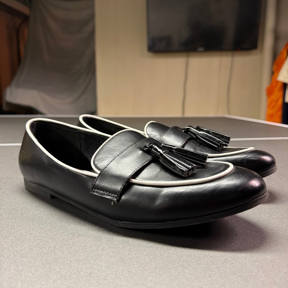 Rag & Co Mythos Dual Tone‎ Tassel Loafers Women's Size 10